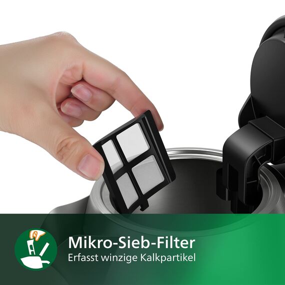 Philips Wasserkocher – 1.7 L Fassungsvermögen mit Temperaturregelung, Warmhaltefunktion und Kontrollanzeige, Pirouettenbasis, 2200 Watt, 23 x 18.8 x 25.7 cm,Edelstahl, (HD9359/90)