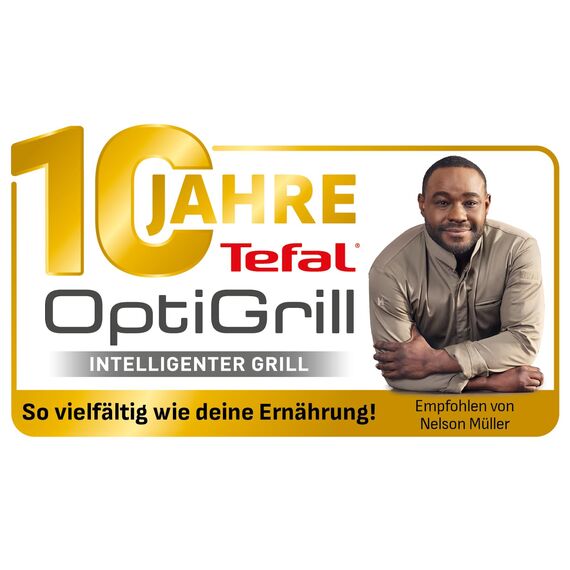 Tefal OptiGrill Elite Kontaktgrill, 12 automatische elektrische Grillprogramme, Digitales Display mit Garstufenanzeige, abnehmbare Platten, Elektrogrill, Edelstahl, GC750D16