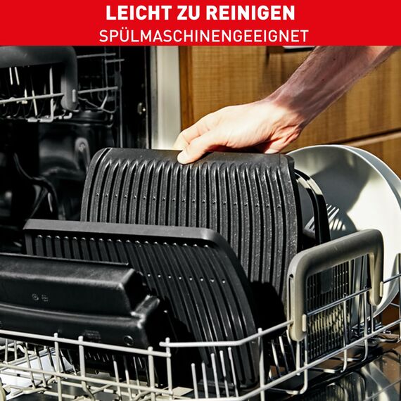 Tefal OptiGrill Elite Kontaktgrill, 12 automatische elektrische Grillprogramme, Digitales Display mit Garstufenanzeige, abnehmbare Platten, Elektrogrill, Edelstahl, GC750D16