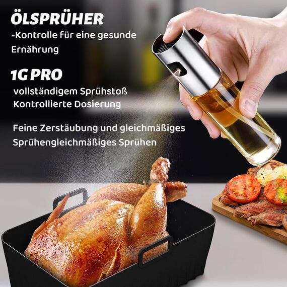 Ninja Heißluftfritteuse Zubehör - Airfryer Zubehör für Ninja Foodi Max Dual Zone AF400EU, AF300EU, AF400EUCP 7.6L-9.5L Und Anderen Dual Zone Air Fryer | BPA-frei,Spülmaschinenfest,Airfryer Accessories