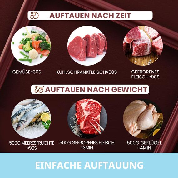 Comfee CMSRO 20 di rd Retro-Mikrowelle mit 8 Automatikmenüs, 5 Leistungsstufen, Schnellkochtaste, 20 l, 800 W, leidenschaftlich rot