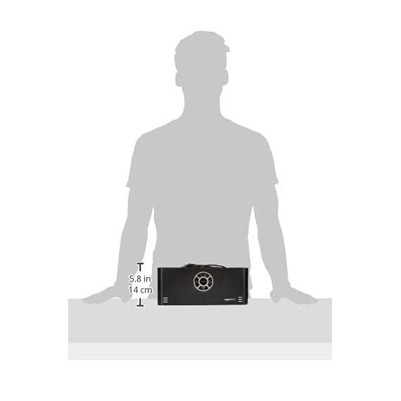 Amazon Basics Vakuumierer, 30 cm Naht + 10 Vakuumierbeutel, Schwarz