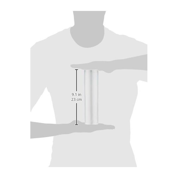 Amazon Basics 22 cm x 500 cm, 2 Rollen für Vakuumierer, Kunststoff, Klar