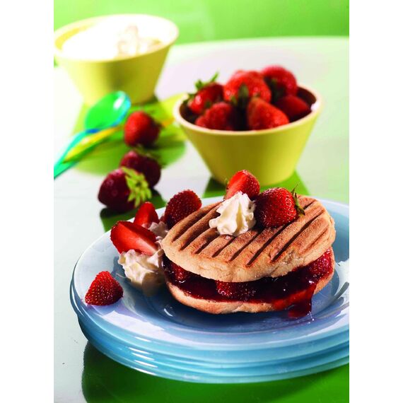 Tefal Snack Collection Box, mit 2 Panini-Grillplatten + Rezeptbuch, kompatibel mit Tefal XA800312 Snack Time Sandwichmaker, Rosa, Groß, XA8003