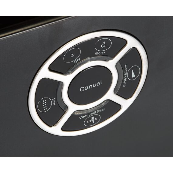 Amazon Basics Vakuumierer, 30 cm Naht + 10 Vakuumierbeutel, Schwarz