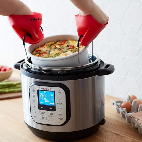 Instant Pot Duo Nova 7-in-1 Smart Cooker 10 L - Elektrischer Mehrzweck-Schnellkochtopf, Schongarer, Reiskocher, Sauteuse, Joghurtbereiter, Dampfgarer & Speisenwärmer, Edelstahl Silber