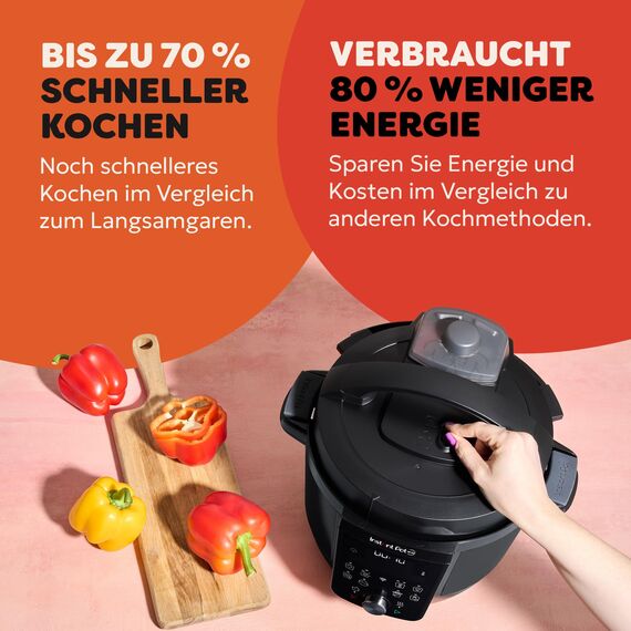 Instant Pot Plus 9-in-1-Multikocher 5,7 l – Gebürsteter Edelstahl, Schnellkochtopf, Schongarer, Reiskocher, Sauteuse, Joghurtbereiter, Speisenwärmer, Dampfgarer, Vakuumgarer, Sterilisator