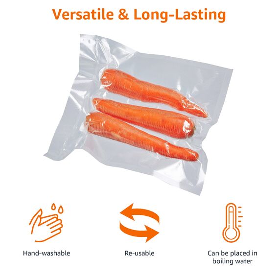 Amazon Basics 28 cm x 500 cm, 2 Rollen für Vakuumierer