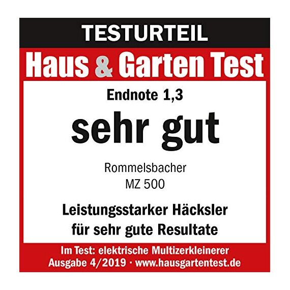 ROMMELSBACHER Multi Zerkleinerer MZ 500 – kraftvoller Motor, 4-flügeliges Spezialmesser aus Edelstahl, 1,5 Liter Glasbehälter, schwarz/Chrom gebürstet, 500 Watt