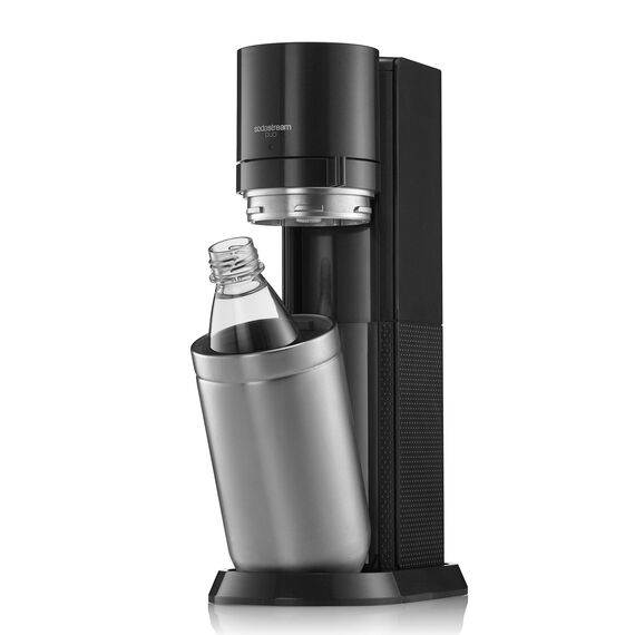 SodaStream Wassersprudler DUO mit Quick-Connect CO2-Zylinder| inkl. 2x 1L Glasflasche und 2x 1L FUSE Kunststoffflasche (spülmaschinengeeignet) | Farbe: Titan