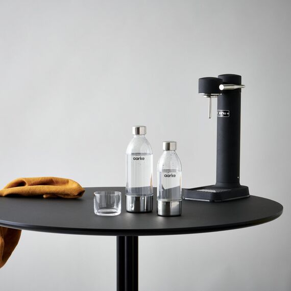 Aarke PET-Flaschen für Wassersprudler Carbonator 3, BPA-frei mit Details in Edelstahl, 650ml