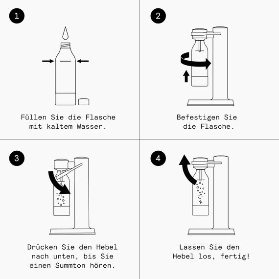 Aarke 2er-Pack PET-Flaschen für Wassersprudler Carbonator 3, BPA-frei mit Details in Edelstahl, 1000ml