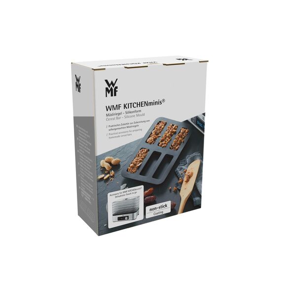 WMF Küchenminis Müsliriegel Form, Silkonform, Müsliriegel Backform für selbstgemachte Energieriegel, Zubehör für Küchenminis Dörrautomat