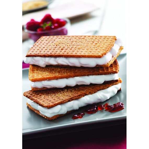 Tefal XA8005 Snack Collection Platte Waffeln/Gaufrettes Nummer 5| passend für Tefal SW85XX Snack Collection | Inklusive Rezeptbuch |praktische Aufbewahrungs-Box | Schwarz