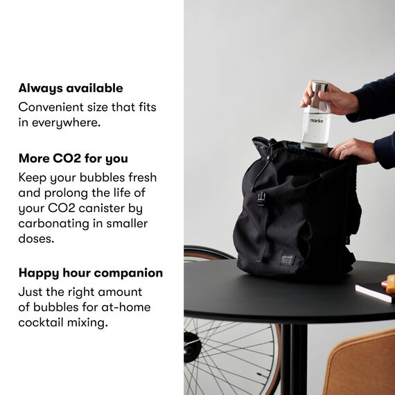 Aarke PET-Flaschen für Wassersprudler Carbonator 3, BPA-frei mit Details in Edelstahl, 650ml