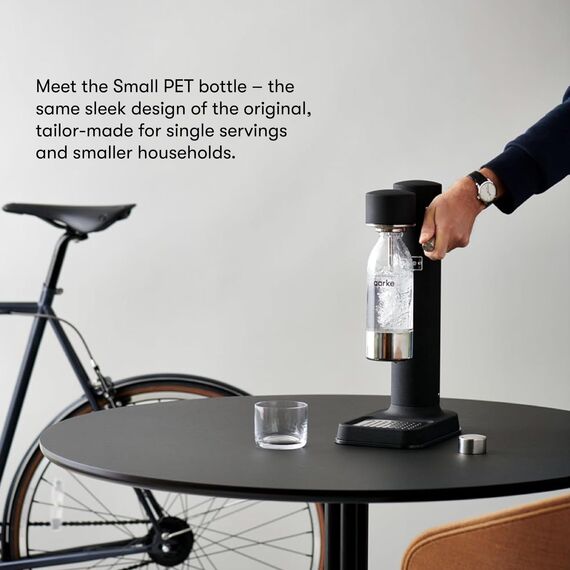 Aarke PET-Flaschen für Wassersprudler Carbonator 3, BPA-frei mit Details in Edelstahl, 650ml