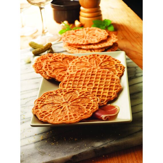 Tefal XA8007 Snack Collection Platte Feingebäck/Bricelets Nummer 7 | passend für Tefal SW85XX Snack Collection | Inklusive Rezeptbuch |praktische Aufbewahrungs-Box | Schwarz