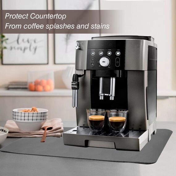 Pietuley 90x56cm Große Hitzebeständige Matte für Heißluftfritteuse, Hitzebeständige Unterlage für Luftfritteuse, Heiße Pads für Küchentheke Hitzeschutz, Rutschfeste Unterlage Kaffeemaschine Pad