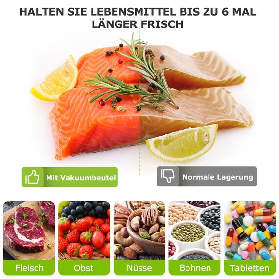 Bonsenkitchen Vakuumierbeutel 50 Beutel 20x30 cm, Profi-Folienbeutel für alle Vakuumiergerät, vakuumbeutel für lebensmittel, Sous Vide Gefrierbeutel, Einschweissbeutel, BPA-frei, VB3213