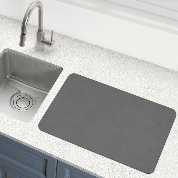 Pietuley 90x56cm Große Hitzebeständige Matte für Heißluftfritteuse, Hitzebeständige Unterlage für Luftfritteuse, Heiße Pads für Küchentheke Hitzeschutz, Rutschfeste Unterlage Kaffeemaschine Pad