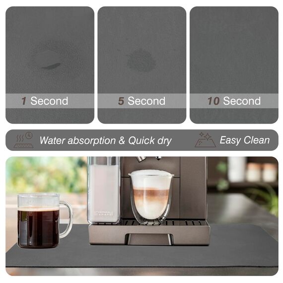 Pietuley 90x56cm Große Hitzebeständige Matte für Heißluftfritteuse, Hitzebeständige Unterlage für Luftfritteuse, Heiße Pads für Küchentheke Hitzeschutz, Rutschfeste Unterlage Kaffeemaschine Pad