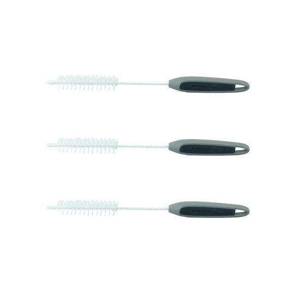 Wundermix - WunderBrush® Messerbürste für deine Küchenmaschine (3er Set, Grau) • Reinigungsbürste für Mixtopfmesser • Mixmesser Spülbürste
