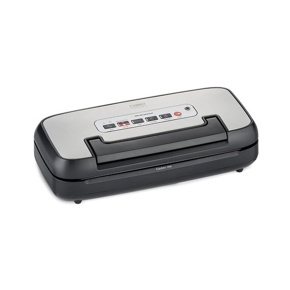CASO VRH 590 advanced Vakuumierer - Testsieger Haus & Garten Test, Vakuumiergerät, bis 125 Vakuumiervorgänge non-stop, 2,5 mm dicke Schweißnaht, integriertes Rollenfach, Cutter,
