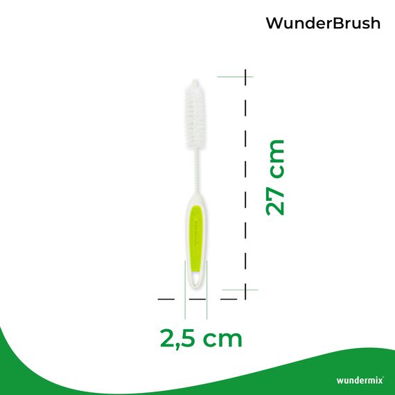 Wundermix - WunderBrush® Messerbürste für deine Küchenmaschine • Reinigungsbürste für Mixtopfmesser • Mixmesser Spülbürste • 3er Set