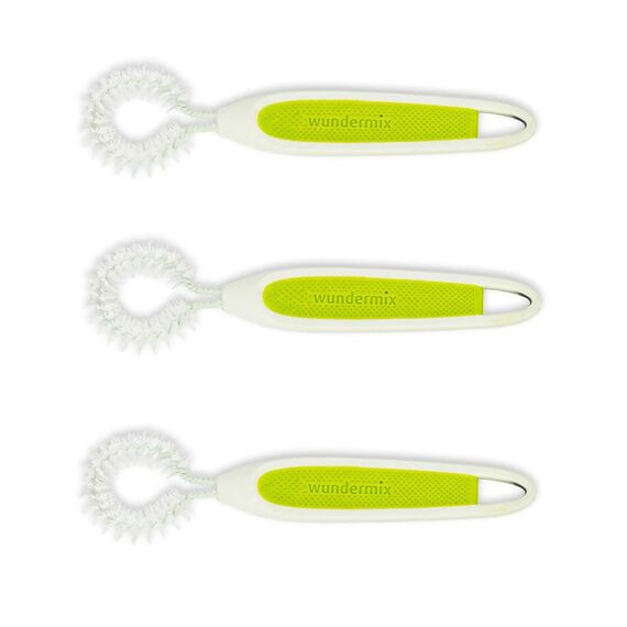 Wundermix - WunderBrush® Omega Reinigungsbürste für Gehäuse deiner Küchenmaschine • Reinigungsbürste für Gehäuse • Gehäuse Spülbürste • 3er Set