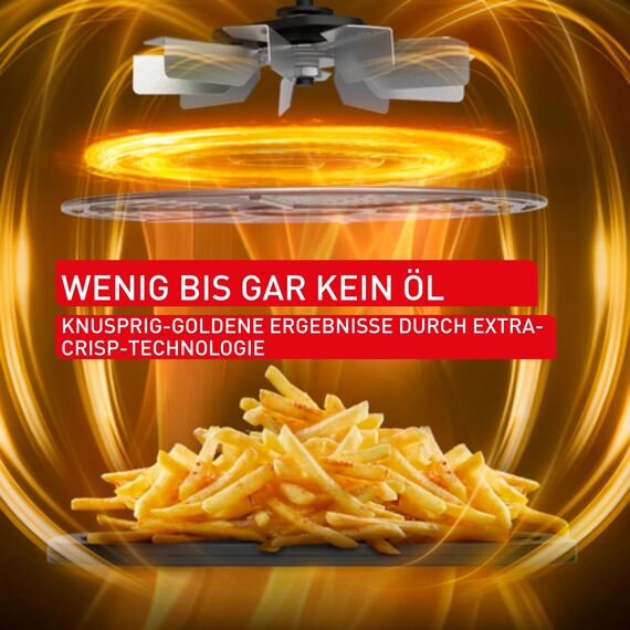 Tefal Dual Easy Fry XXL Heißluftfritteuse 11 L – Airfryer mit 2 Kammern (Doppelkammer), 7 Programme, 2700 W, digitales Display, Extra-Crisp Technologie, fettarm frittieren, energiesparend EY942B