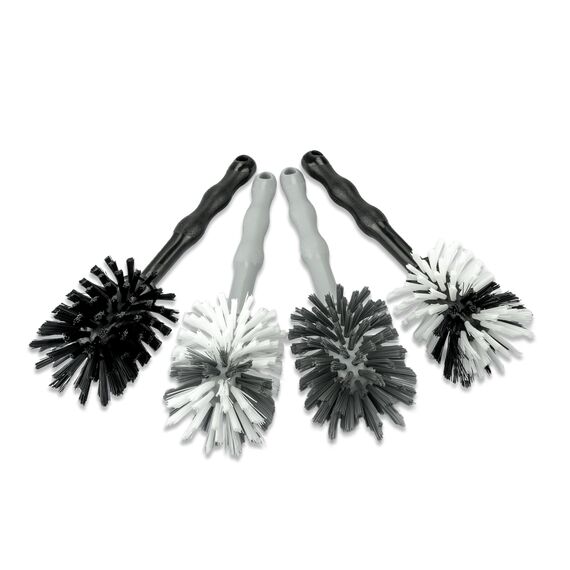 Wundermix - Mixtopf-Spülbürste für Thermomix (4er Set) • Reinigungsbürste für Mixtöpfe (z.B. vom Thermomix & Monsieur Cuisine) • Robuste Bürsten mit Nylon-Borsten • Spülbürsten Set