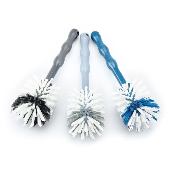 Wundermix - Mixtopf-Spülbürste für deine Küchenmaschine (3er Set) • Reinigungsbürste für Mixtöpfe gängiger Küchenmaschinen • Robuste Bürste mit Nylon-Borsten • Spülbürsten