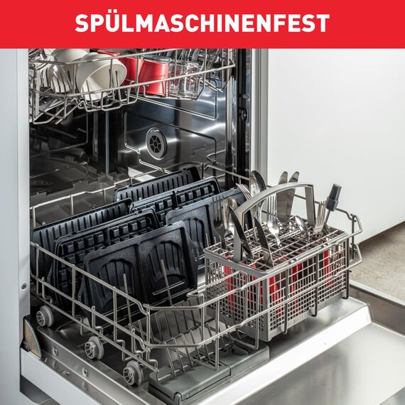 Tefal Snack Collection 4-er Set SW854D, Kombigerät, Inklusive 4 antihaftbeschichter Plattensets, Spülmaschinengeeignet, Panini, Waffeln, Sandwich, süße Küchlein, 700W,Schwarz/Edelstahl