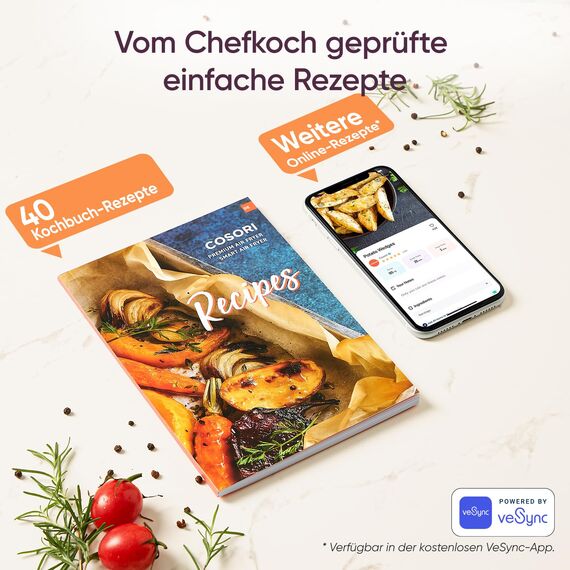 COSORI Heißluftfritteuse, Airfryer Testsieger 2024, 11-in-1 Air Fryer XXL 5,7L, Heissluftfritteuse mit Shake-Reminder, 97,3 Prozent ölsparend, 67,5 Prozent energiesparend, spülmaschinenfest Körbe