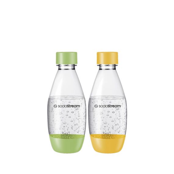 SodaStream Kunststofflasche |0,5L |BPA-frei|grün & gelb |2er-Pack