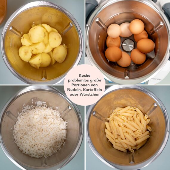 Wundermix - WunderCap® Messerersatz für Thermomix TM7, TM6 • Der revolutionäre Messerersatz • Alternative zu Messerabdeckung • Thermomix Zubehör