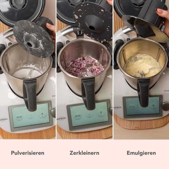 Wundermix - Miximizer® Mixtopf-Verkleinerung für Thermomix TM7, TM6 & TM5 • Effektives Häckseln, Mixen & Zerkleinern von Lebensmitteln • Made in Germany