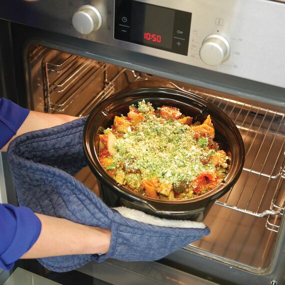 Crockpot Schongarer Slow Cooker | 4,7 l (bis zu 5 Personen) | programmierbare Zeitschaltuhr | Schwarz [SCCPRC507B]