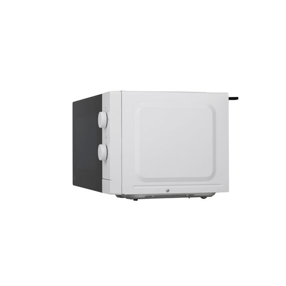 LG MS2082H Solo-Mikrowelle (20 L, 700 W) mit einfacher Bedienung (5 Leistungsstufen, Doppel-Drehregler, LED-Beleuchtung), Weiß