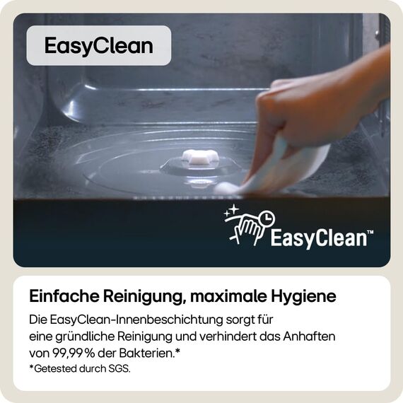 LG MH6535NBS Mikrowelle (25 L, 1000 W) mit Grill (LED-Display, Smart Inverter Technologie, pflegeleicht), Noble Steel