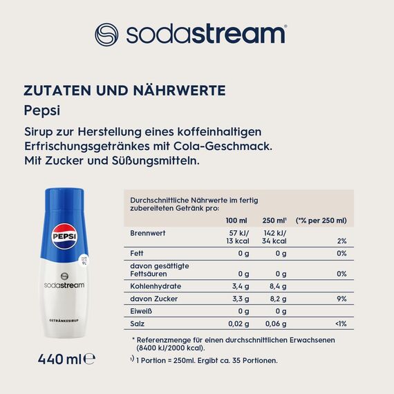 SodaStream Wassersprudler TERRA Promopack mit Quick-Connect CO2-Zylinder | inkl. 3x 1L FUSE Kunststoffflasche + Premium Flaschenabtropfhalter aus Edelstahl + SodaStream Sirup Pepsi Cola (440 ml)