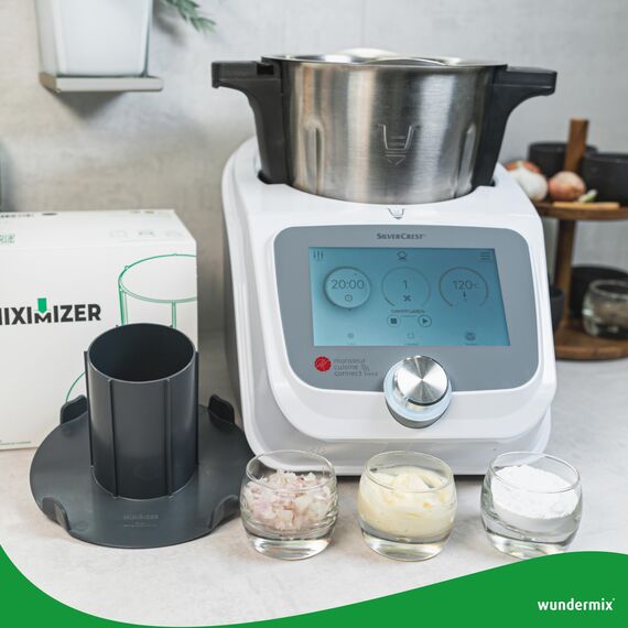 Wundermix - Miximizer® Mixtopf-Verkleinerung für Monsieur Cuisine Smart, Connect & Trend • Effektives Häckseln, Mixen & Zerkleinern von Lebensmitteln • Made in Germany