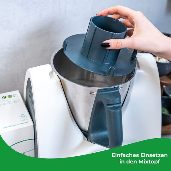 Wundermix - Miximizer® Mixtopf-Verkleinerung für Thermomix TM31 • Effektives Häckseln, Mixen & Zerkleinern von Lebensmitteln • Made in Germany