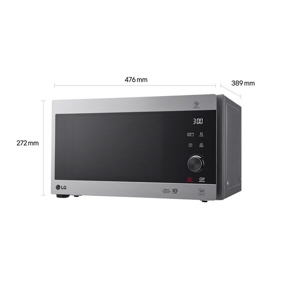 LG Electronics MH 6565 CPS Mikrowelle / 47.6 cm/akustisches Signal bei Programmende/edelstahl