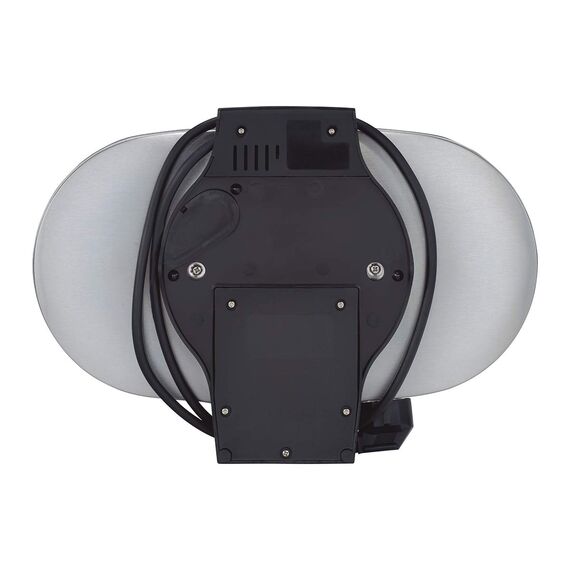 Cloer 1329 Doppelwaffeleisen für 2 Herzwaffeln mit 15,5 cm Durchmesser, Waffeleisen mit Antihaftbeschichtung, Edelstahlgehäuse, stufenlosem Bräunungsgrad und optischer Fertigmeldung, PFAS-frei, 1700 W