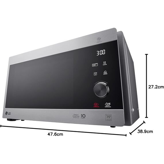 LG Electronics MH 6565 CPS Mikrowelle / 47.6 cm/akustisches Signal bei Programmende/edelstahl