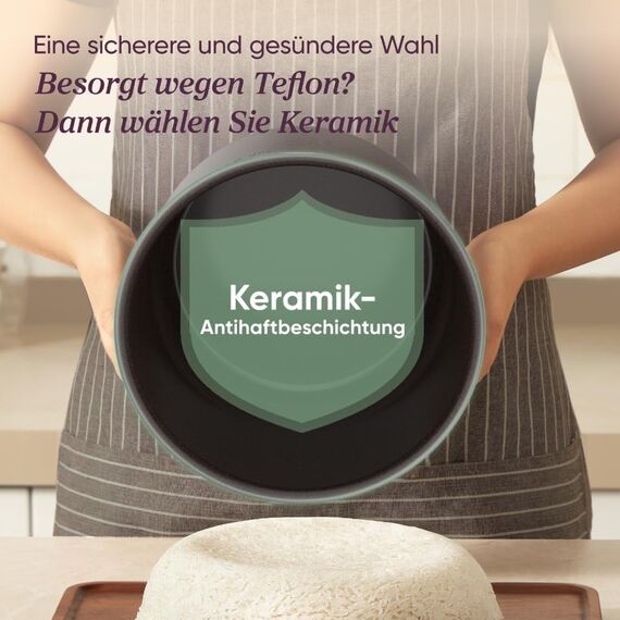 COSORI Schnellkochtopf, Keramikbeschichtung, 9-in-1, Multikocher mit 14 Funktionen, Pressure Cooker 5,7 L, Reiskocher, Dampfgarer, Joghurtbereiter, Slow cooker und Sous Vide, Rezeptbuch, Edelstahl