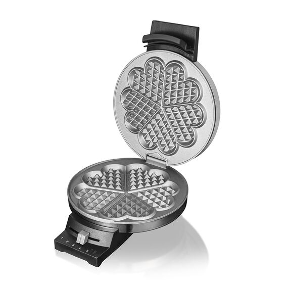 Cloer 185 Waffeleisen 930 W Chrom Waffelautomat