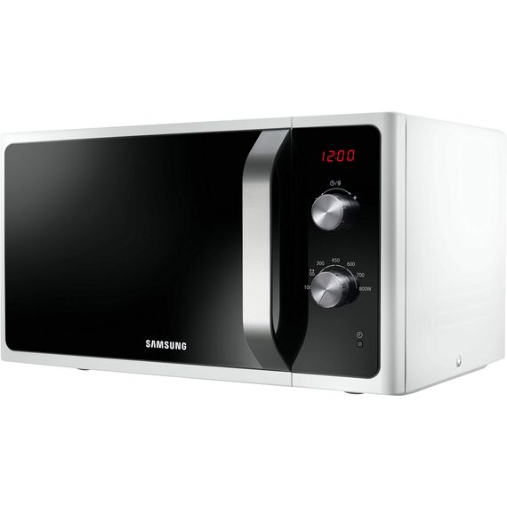 Samsung MS2AF300EEW/EG Mikrowelle, 800 W, 23 ℓ Garraum, 48,9 cm Breite, 6 Leistungsstufen, Auftauautomatik, Weiß