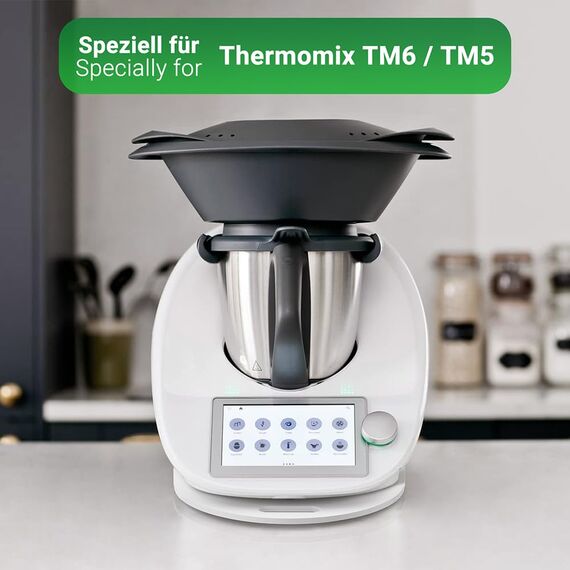 Siegvoll Gleitbrett für Thermomix TM6 TM5 Gleiter müheloses Verschieben Rollbrett aus Acryl - Weiß